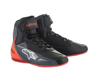 Tênis Alpinestars Faster 3 Preto/Cinza/Vermelho Fluor - Spinelli